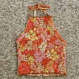 cropped billabong halter top! size XS